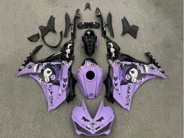 Carenados Moto Yamaha YZF R3/R25 2015-2018 - Púrpura Blanco Negro Baratos
