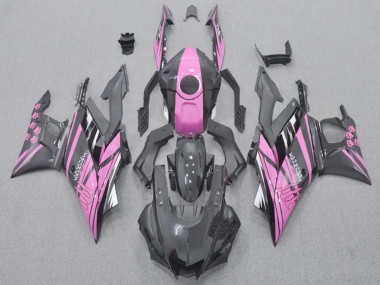 Carenados Moto Yamaha YZF R3/R25 2015-2018 - Rosa Negro Brillante Baratos