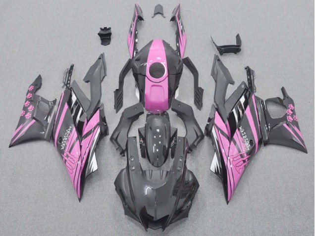 Carenados Moto Yamaha YZF R3/R25 2015-2018 - Rosa Negro Brillante Baratos
