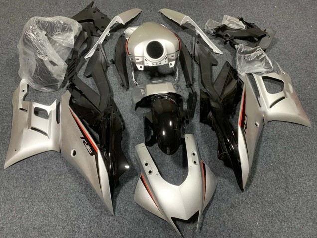Carenados Moto Yamaha YZF R3/R25 2015-2018 - Plata Rojo Negro Baratos