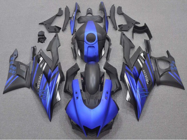 Carenados Moto Yamaha YZF R3/R25 2019-2021 - Azul Negro Mate Monstruo Baratos