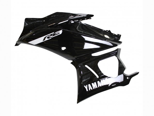 Carenados Moto Yamaha YZF R3/R25 2019-2021 - Negro Brillante Blanco Baratos