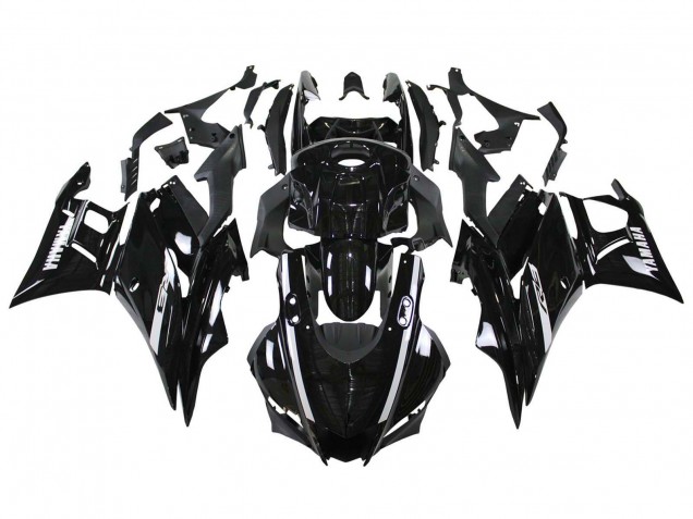 Carenados Moto Yamaha YZF R3/R25 2019-2021 - Negro Brillante Blanco Baratos