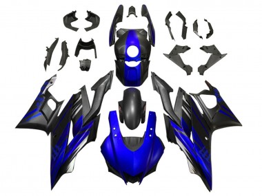 Carenado Moto Yamaha YZF R3/R25 2019-2021 - Azul Negro Mate Baratos