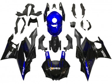 Carenados Moto Yamaha YZF R3/R25 2019-2021 - Azul Negro FibraCarbono ENEOS Yamalube Baratos