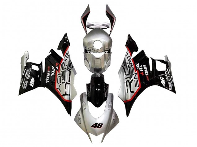Carenados Moto Yamaha YZF R3/R25 2019-2021 - Plata Rojo Negro 46 Baratos