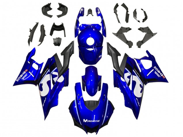 Carenados Moto Yamaha YZF R3/R25 2019-2021 - Azul Blanco Negro MoviStar ENEOS Baratos