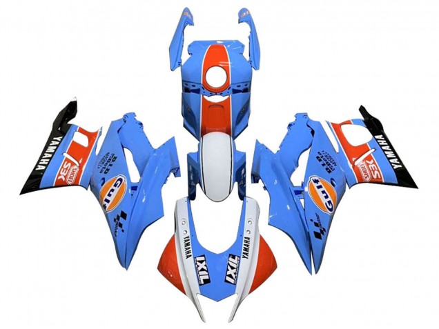Carenados Moto Yamaha YZF R3/R25 2019-2021 - Azul Blanco Naranja Negro Gulf Baratos