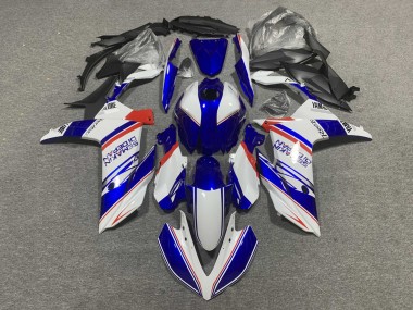 Carenados Moto Yamaha YZF R3/R25 2019-2021 - Blanco Azul Rojo Semakin Didepan Baratos