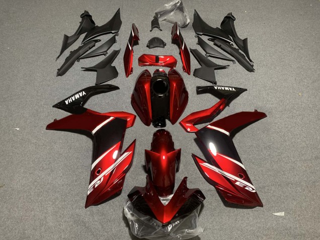 Carenados Moto Yamaha YZF R3/R25 2019-2021 - Rojo Blanco Negro Brillante Baratos