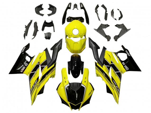 Carenados Moto Yamaha YZF R3/R25 2019-2021 - Amarillo Negro FibraCarbono Baratos