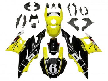 Carenados Moto Yamaha YZF R3/R25 2019-2021 - Amarillo Blanco Negro Brillante Lenovo 6 Baratos