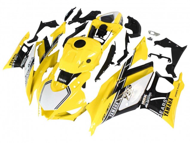 Carenados Moto Yamaha YZF R3/R25 2019-2021 - Amarillo Blanco Negro Raya Baratos