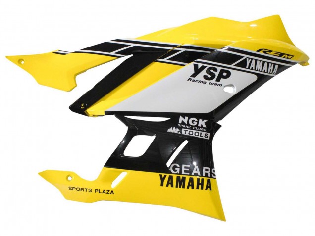 Carenados Moto Yamaha YZF R3/R25 2019-2021 - Amarillo Blanco Negro Raya Baratos