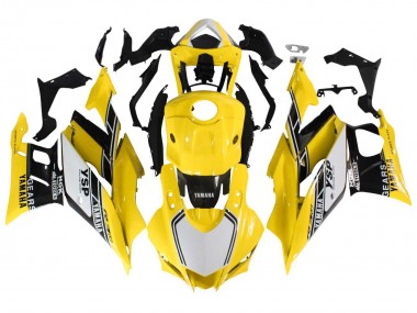 Carenados Moto Yamaha YZF R3/R25 2019-2021 - Amarillo Blanco Negro Raya Baratos