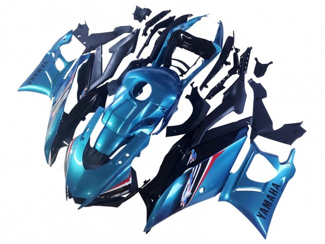 Carenado Moto Yamaha YZF R3/R25 2022-2024 - Azul Blanco Rojo Negro Baratos