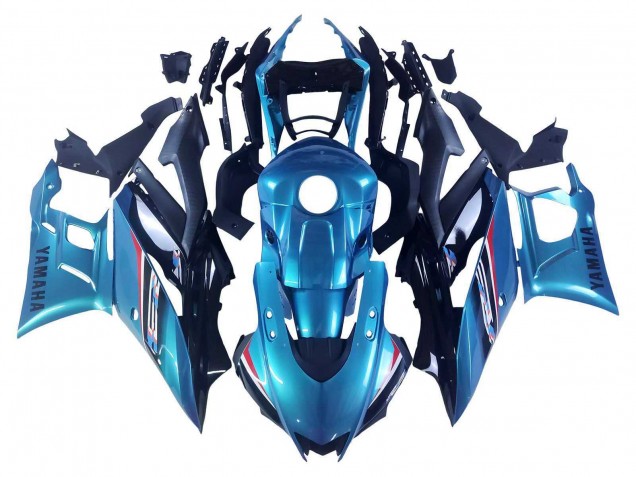 Carenado Moto Yamaha YZF R3/R25 2022-2024 - Azul Blanco Rojo Negro Baratos