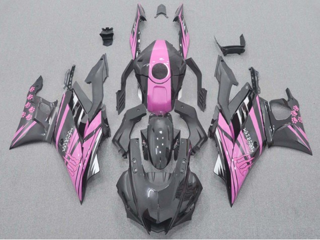 Carenados Moto Yamaha YZF R3/R25 2022-2024 - Rosa Negro Monstruo Baratos