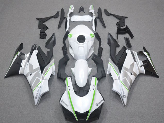 Carenados Moto Yamaha YZF R3/R25 2022-2024 - Blanco Verde Plata Negro Baratos