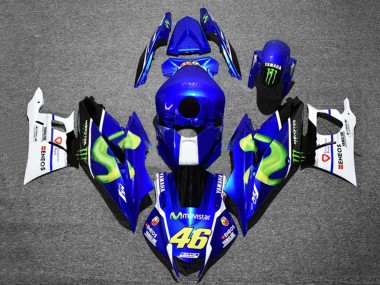 Carenados Moto Yamaha YZF R3/R25 2022-2024 - Azul Blanco Negro Verde Monstruo MoviStar Yamalube ENEOS 46 Baratos
