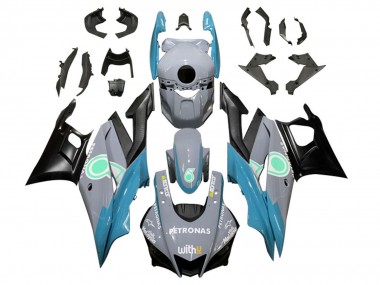 Carenados Moto Yamaha YZF R3/R25 2022-2024 - Nardo Gris Azul Verde Negro Petronas Baratos