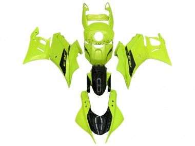 Carenados Moto Yamaha YZF R3/R25 2022-2024 - Neon Verde Negro Brillante Baratos