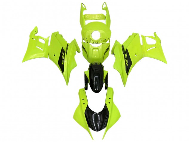 Carenados Moto Yamaha YZF R3/R25 2022-2024 - Neon Verde Negro Brillante Baratos