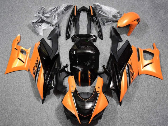Carenados Moto Yamaha YZF R3/R25 2022-2024 - Naranja Negro Brillante Baratos