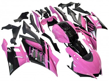 Carenados Moto Yamaha YZF R3/R25 2022-2024 - Rosa Negro Brillante Monstruo Baratos