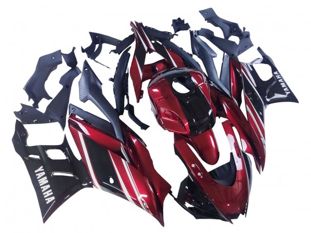 Carenado Moto Yamaha YZF R3/R25 2022-2024 - Rojo Blanco Negro Brillante Baratos