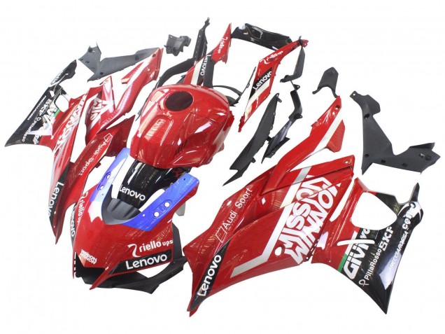 Carenados Moto Yamaha YZF R3/R25 2022-2024 - Rojo Azul Negro Lenovo Valsir Baratos