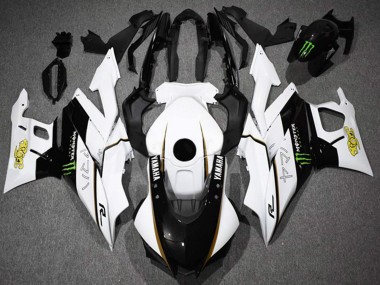 Carenados Moto Yamaha YZF R3/R25 2022-2024 - Blanco Negro Verde Monstruo Baratos