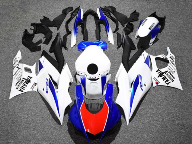 Carenados Moto Yamaha YZF R3/R25 2022-2024 - Blanco Azul Rojo Negro Motul Baratos