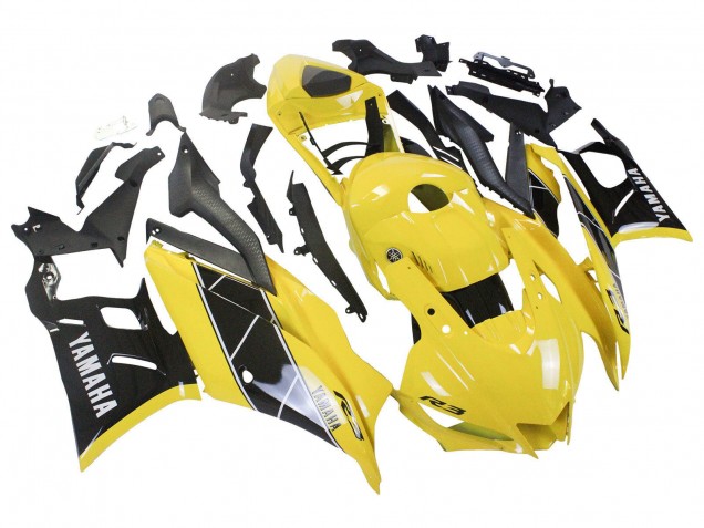 Carenado Moto Yamaha YZF R3/R25 2022-2024 - Amarillo Negro Baratos