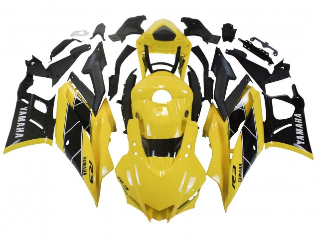 Carenado Moto Yamaha YZF R3/R25 2022-2024 - Amarillo Negro Baratos