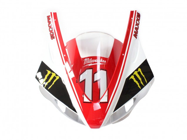 Carenados Moto Yamaha YZF 1000 R1 1998-1999 - Rojo Blanco Negro Amarillo Monstruo Milwaukee MAXXIS 11 Baratos