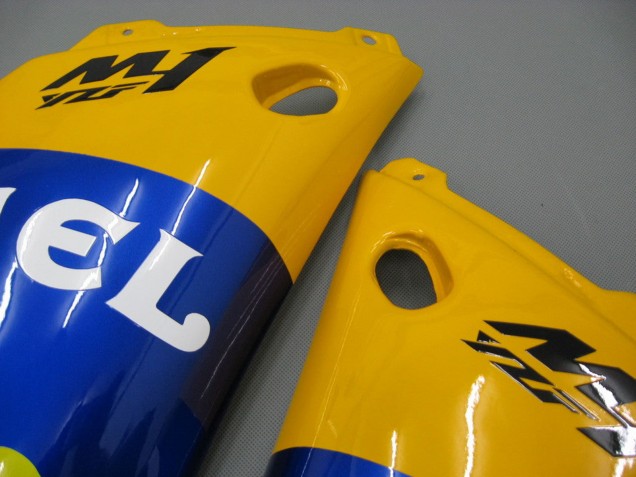 Carenados Moto Yamaha YZF 1000 R1 2000-2001 - Blanco Amarillo Azul Motul Camello Baratos