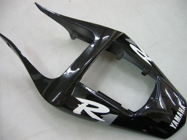 Carenados Moto Yamaha YZF 1000 R1 2000-2001 - Negro Brillante Blanco Calcomanía Baratos