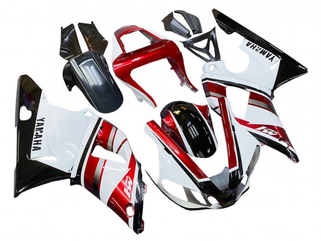 Carenado Moto Yamaha YZF 1000 R1 2000-2001 - Rojo Blanco Negro Brillante Baratos
