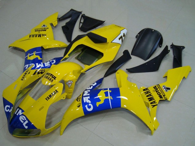 Carenados Moto Yamaha YZF R1 2002-2003 - Amarillo Azul Camello Motul Baratos