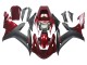Kits Carenado Moto Yamaha YZF 1000 R1 2002-2003 - Rojo Negro Mate Baratos
