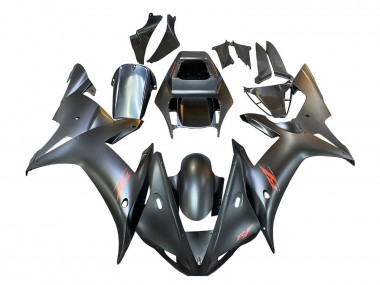 Carenados Moto Yamaha YZF 1000 R1 2002-2003 - Negro Mate Rojo Baratos