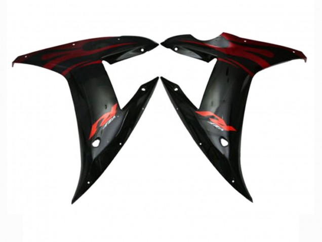 Carenados Moto Yamaha YZF 1000 R1 2002-2003 - Rojo Negro Llama Baratos
