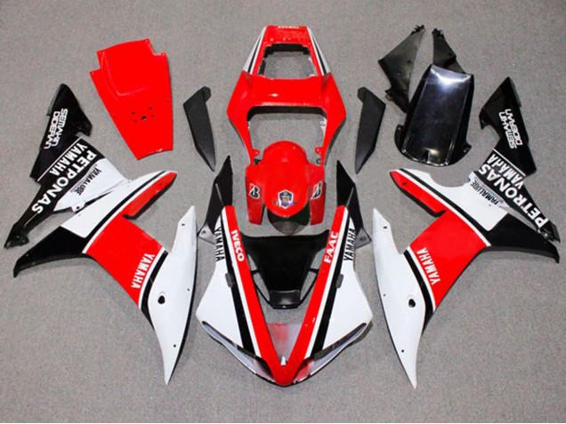 Carenados Moto Yamaha YZF 1000 R1 2002-2003 - Blanco Rojo Negro Yamalube Petronas Baratos