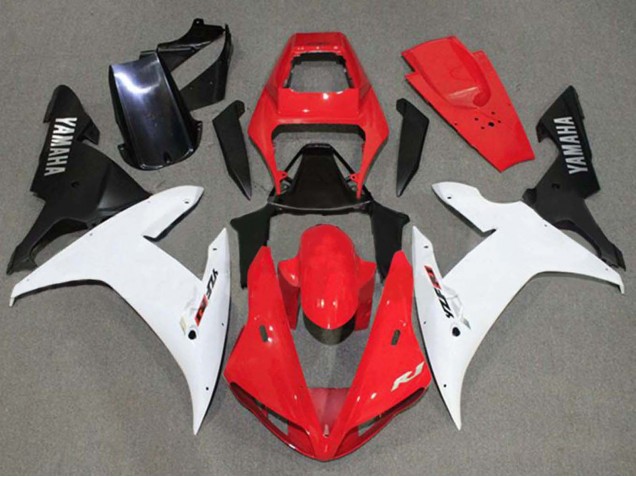 Carenados Moto Yamaha YZF 1000 R1 2002-2003 - Rojo Blanco Negro Baratos