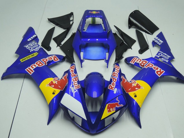 Carenados Moto Yamaha YZF R1 2002-2003 - Azul Amarillo Rojo Bull Baratos