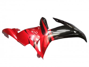 Carenados Moto Yamaha YZF 1000 R1 2002-2003 - Negro Brillante Rojo Llama Baratos