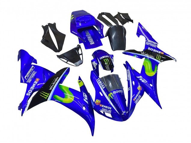 Carenados Moto Yamaha YZF 1000 R1 2002-2003 - Azul Negro Verde MoviStar ENEOS Monstruo Baratos