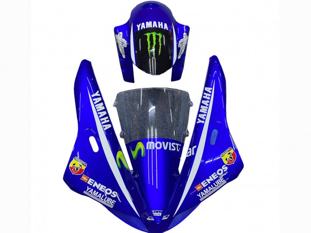 Carenados Moto Yamaha YZF 1000 R1 2002-2003 - Azul Negro Verde MoviStar ENEOS Monstruo Baratos