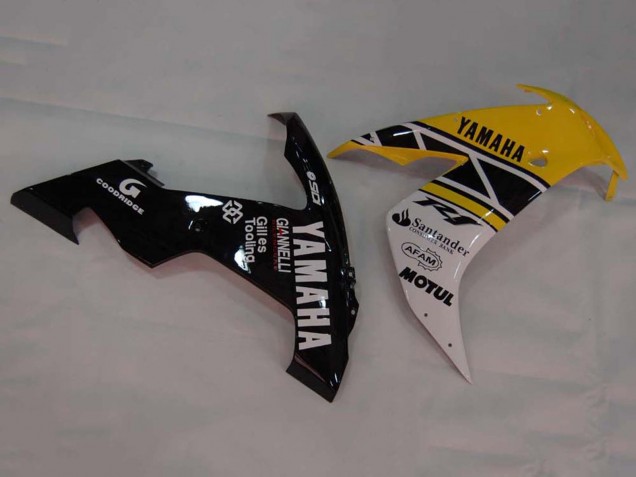 Carenados Moto Yamaha YZF 1000 R1 2004-2006 - Amarillo Blanco Negro Brillante Baratos